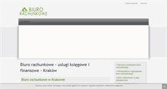 Desktop Screenshot of biurorachunkowekrakow.org